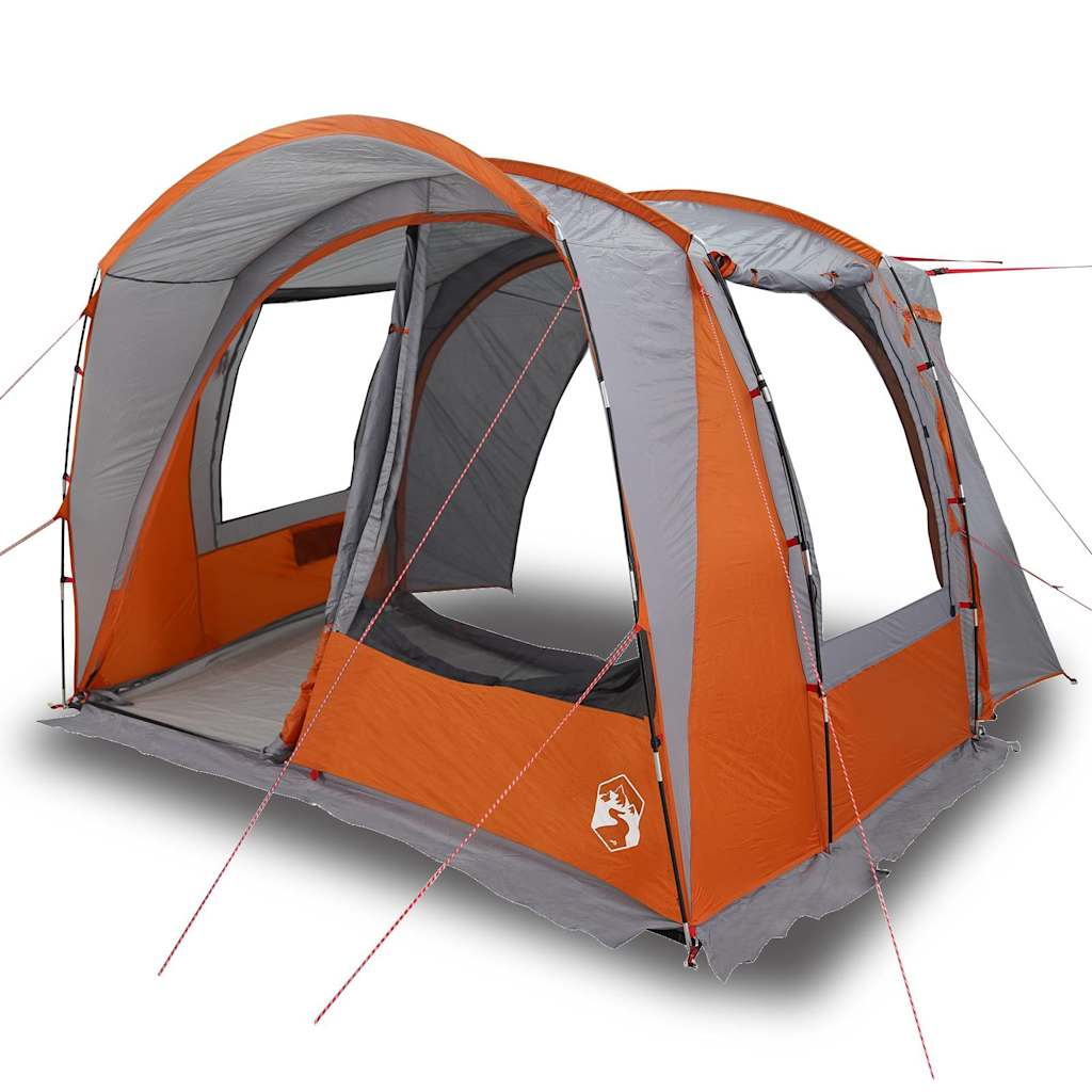 Autotent 4-persoons waterdicht grijs en oranje is nu te koop bij PeponiXL, paradijselijk wonen!