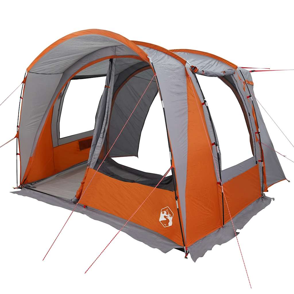Autotent 4-persoons waterdicht grijs en oranje is nu te koop bij PeponiXL, paradijselijk wonen!
