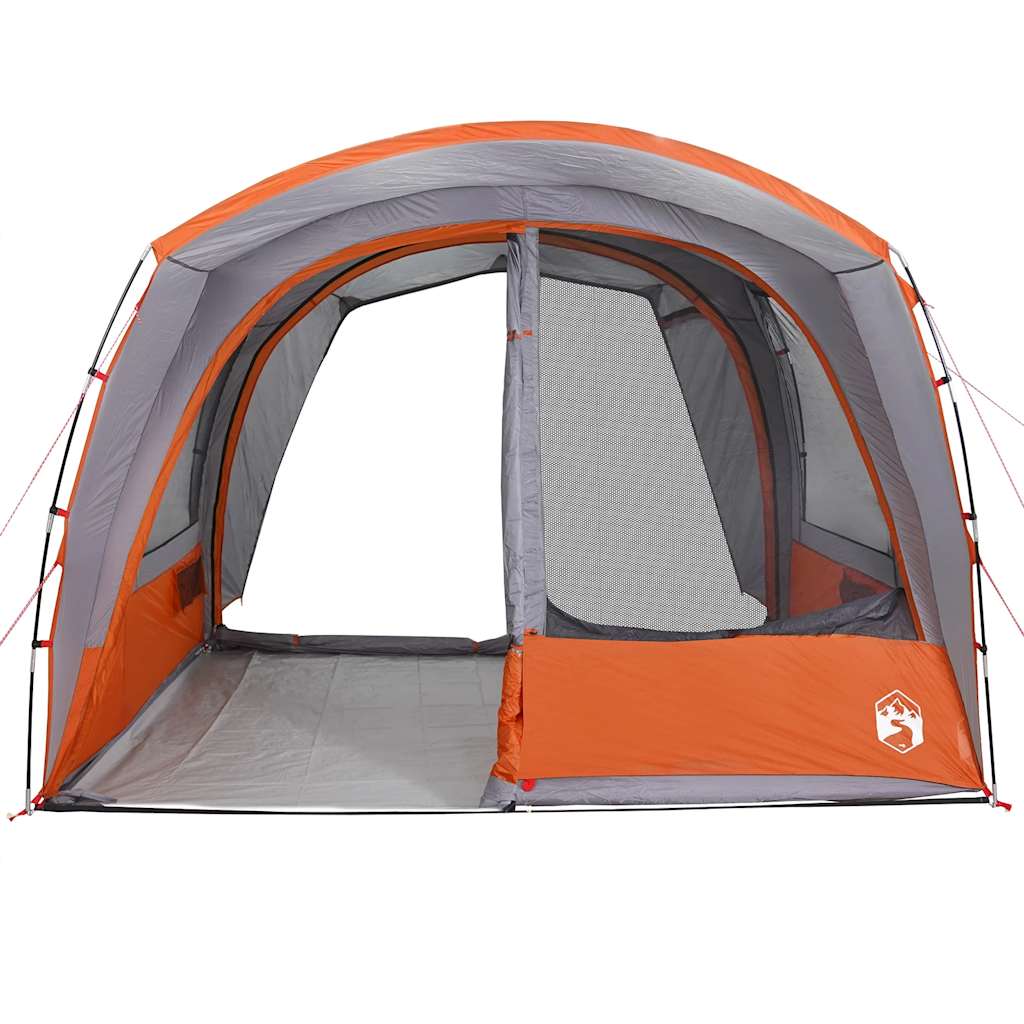 Autotent 4-persoons waterdicht grijs en oranje is nu te koop bij PeponiXL, paradijselijk wonen!