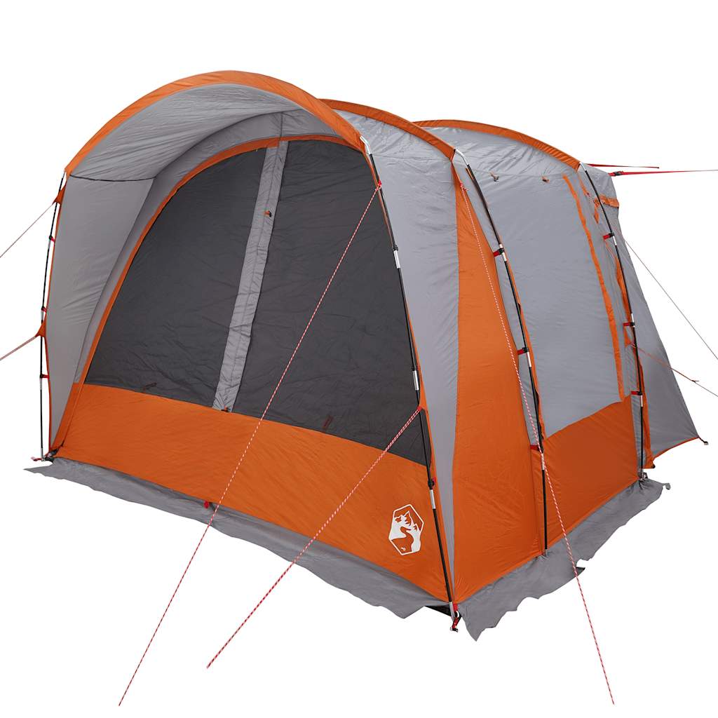 Autotent 4-persoons waterdicht grijs en oranje is nu te koop bij PeponiXL, paradijselijk wonen!