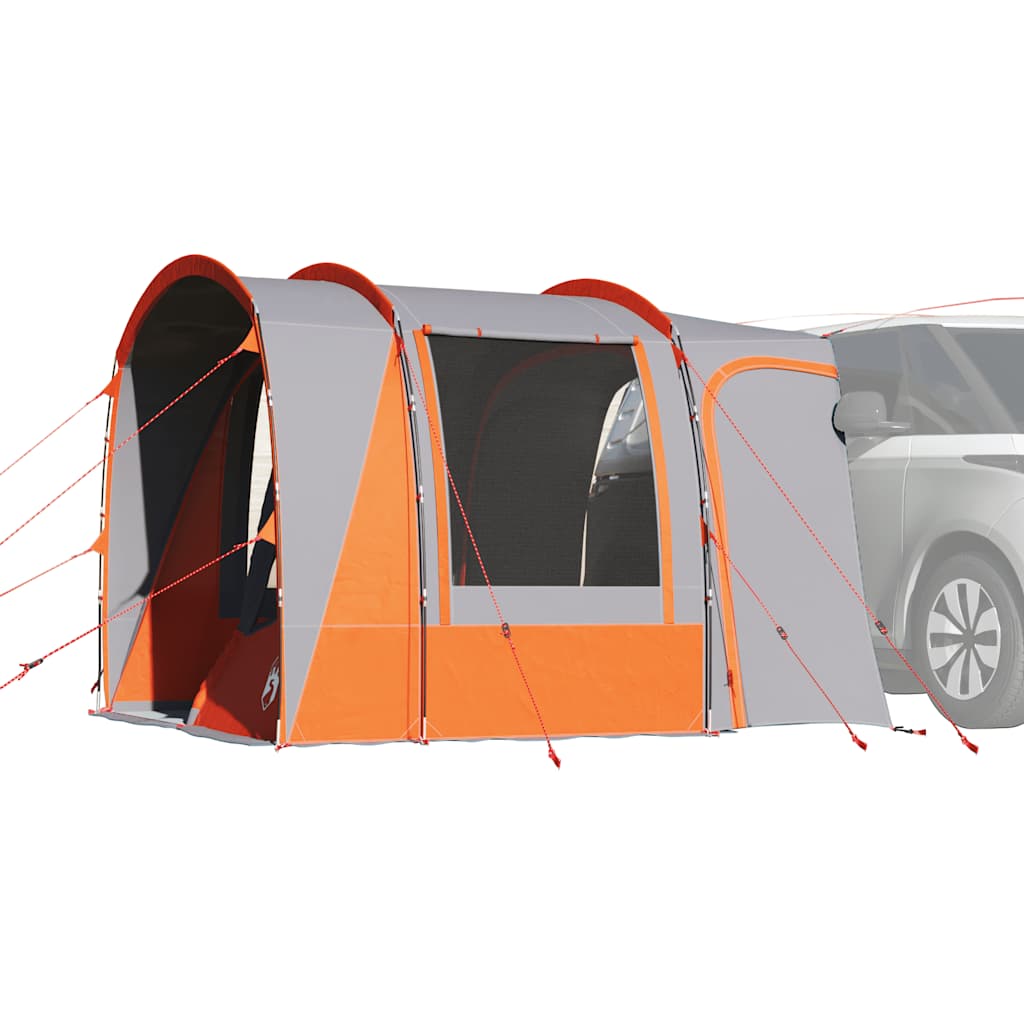 Autotent 4-persoons waterdicht grijs en oranje is nu te koop bij PeponiXL, paradijselijk wonen!