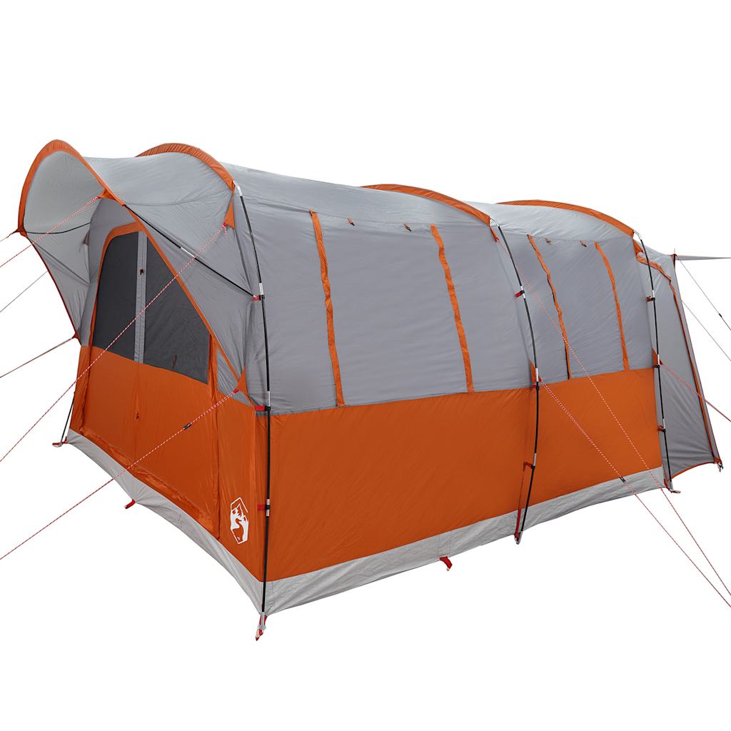 Autotent 4-persoons waterdicht grijs en oranje is nu te koop bij PeponiXL, paradijselijk wonen!