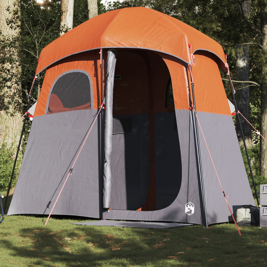 Douchetent 2-persoons waterdicht grijs en oranje is nu te koop bij PeponiXL, paradijselijk wonen!