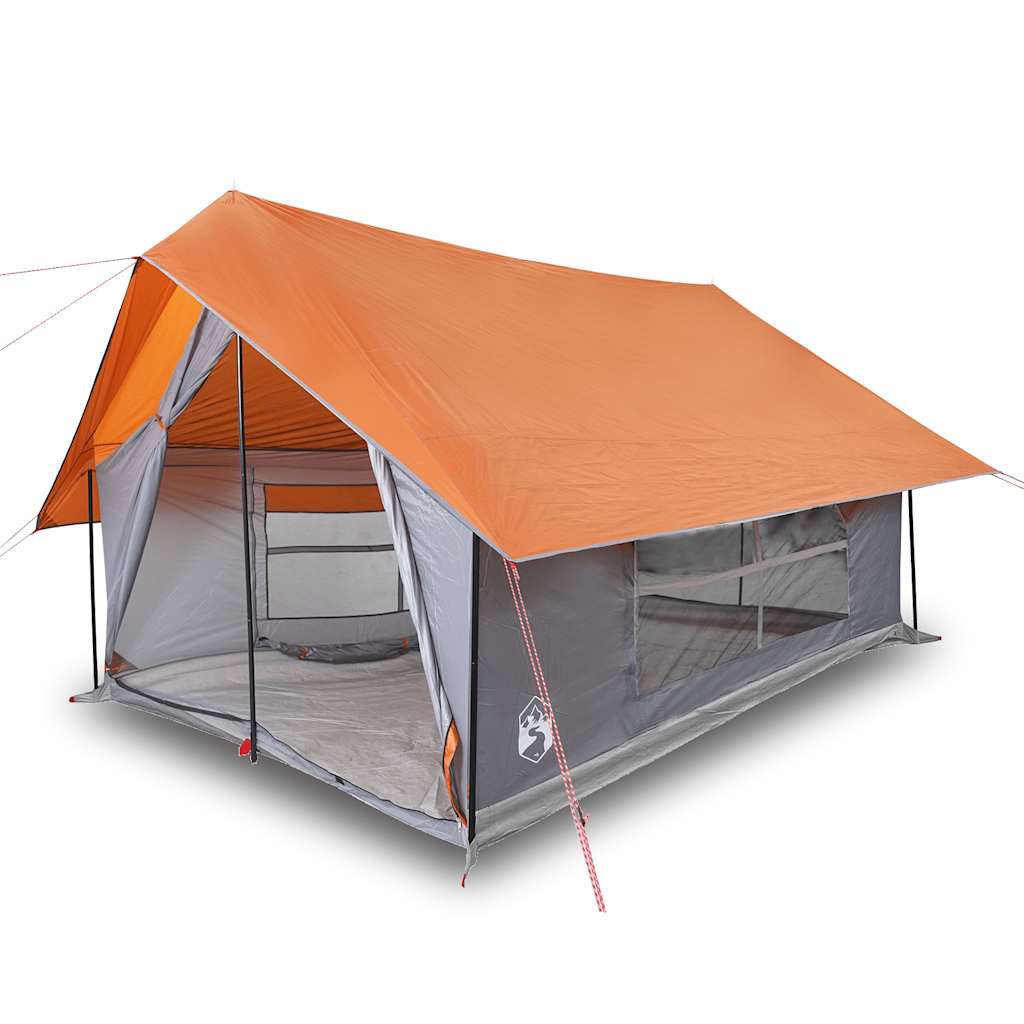 Tent 5-persoons waterdicht grijs en oranje is nu te koop bij PeponiXL, paradijselijk wonen!