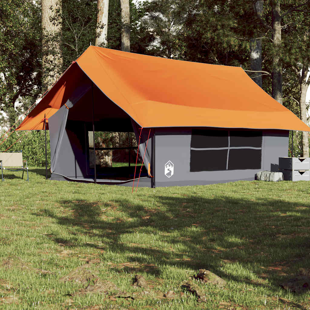 Tent 5-persoons waterdicht grijs en oranje is nu te koop bij PeponiXL, paradijselijk wonen!