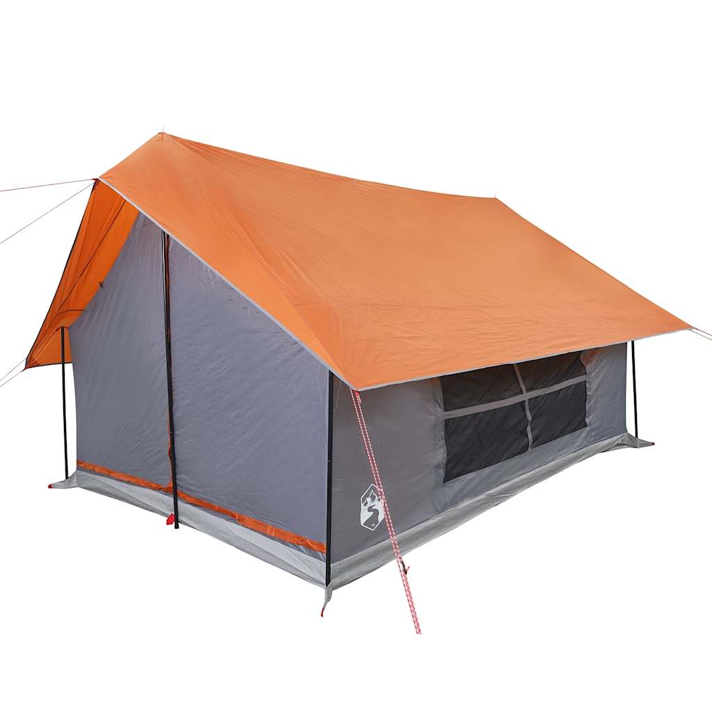 Tent 5-persoons waterdicht grijs en oranje is nu te koop bij PeponiXL, paradijselijk wonen!
