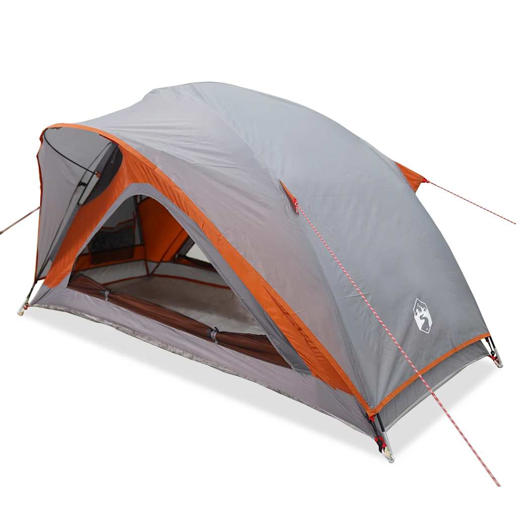 Tent 1-persoons waterdicht grijs en oranje is nu te koop bij PeponiXL, paradijselijk wonen!