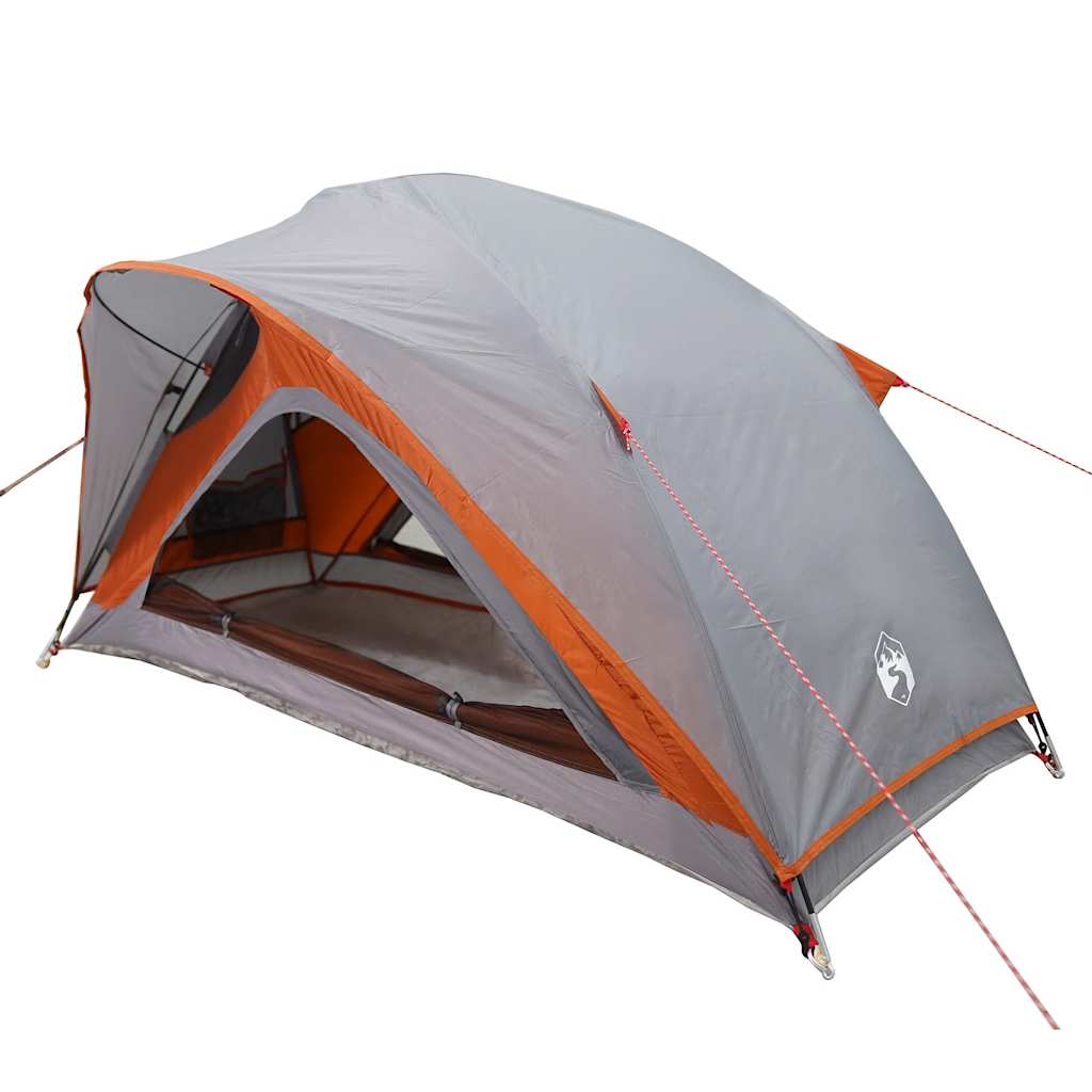 Tent 1-persoons waterdicht grijs en oranje is nu te koop bij PeponiXL, paradijselijk wonen!