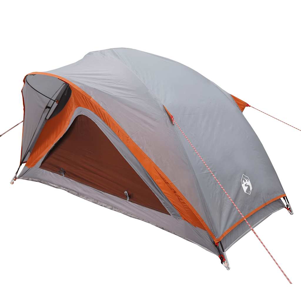 Tent 1-persoons waterdicht grijs en oranje is nu te koop bij PeponiXL, paradijselijk wonen!
