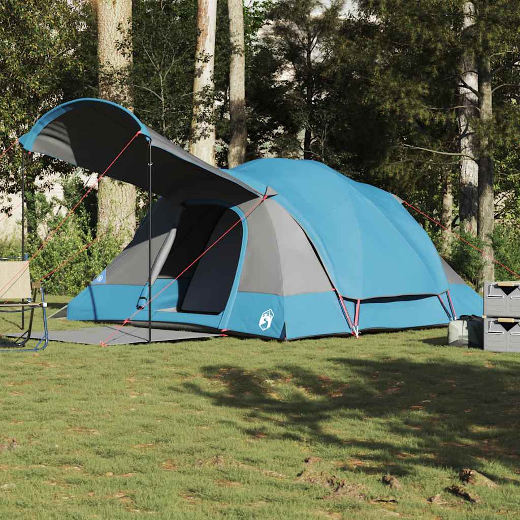 Tunneltent voor gezin 8-persoons waterdicht blauw is nu te koop bij PeponiXL, paradijselijk wonen!
