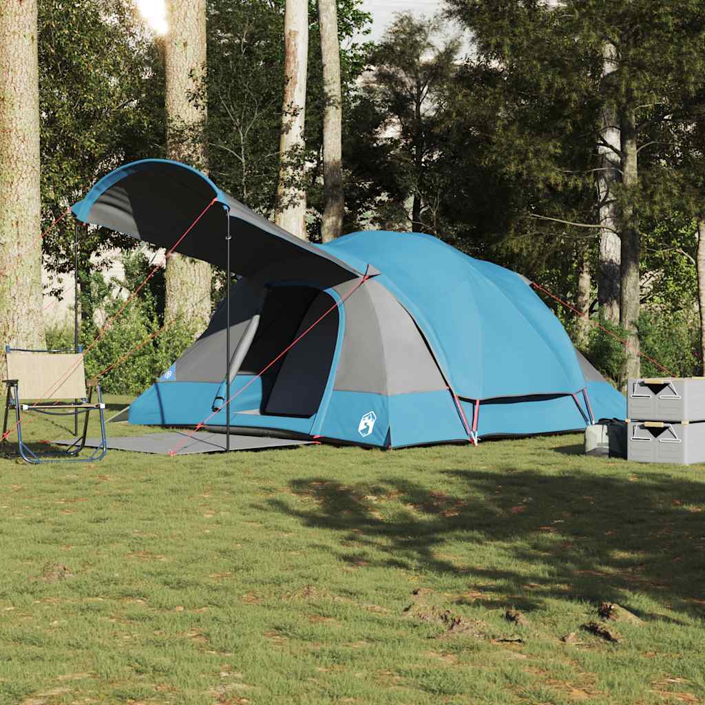 Tunneltent voor gezin 8-persoons waterdicht blauw is nu te koop bij PeponiXL, paradijselijk wonen!