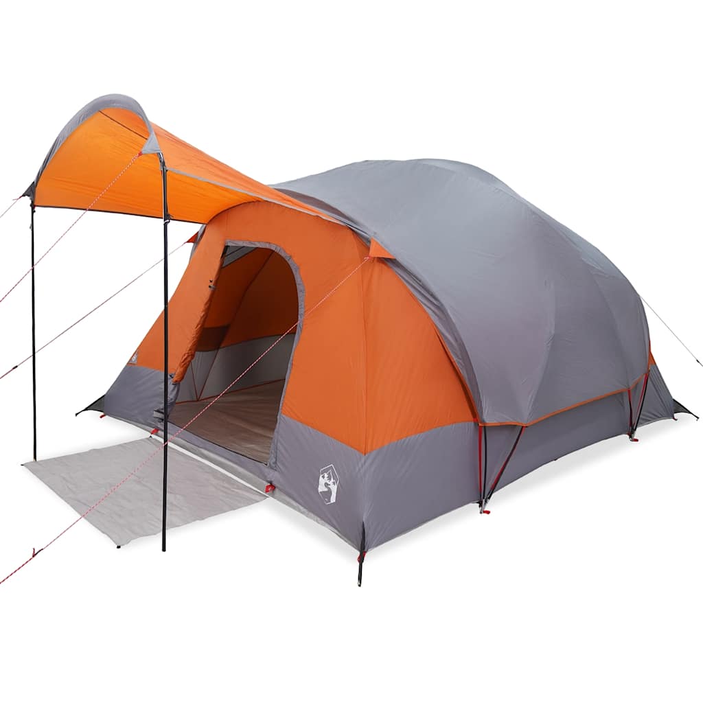 Tunneltent 8-persoons waterdicht grijs en oranje is nu te koop bij PeponiXL, paradijselijk wonen!