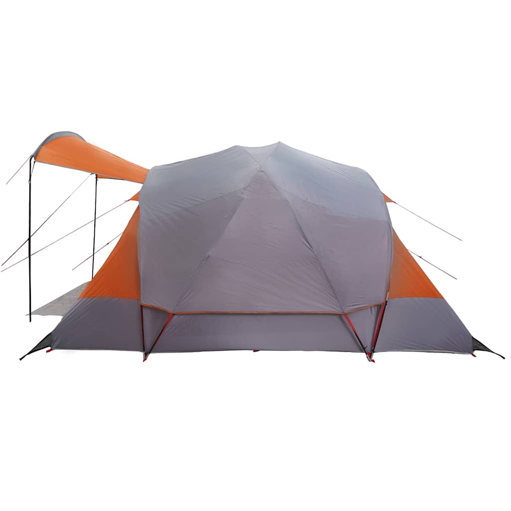 Tunneltent 8-persoons waterdicht grijs en oranje is nu te koop bij PeponiXL, paradijselijk wonen!