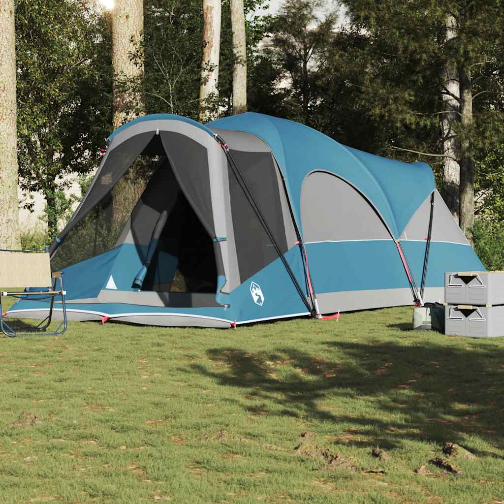 Tunneltent voor gezin 8-persoons waterdicht blauw is nu te koop bij PeponiXL, paradijselijk wonen!