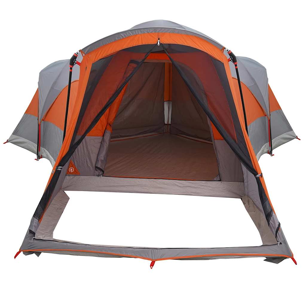 Tunneltent 8-persoons waterdicht grijs en oranje is nu te koop bij PeponiXL, paradijselijk wonen!