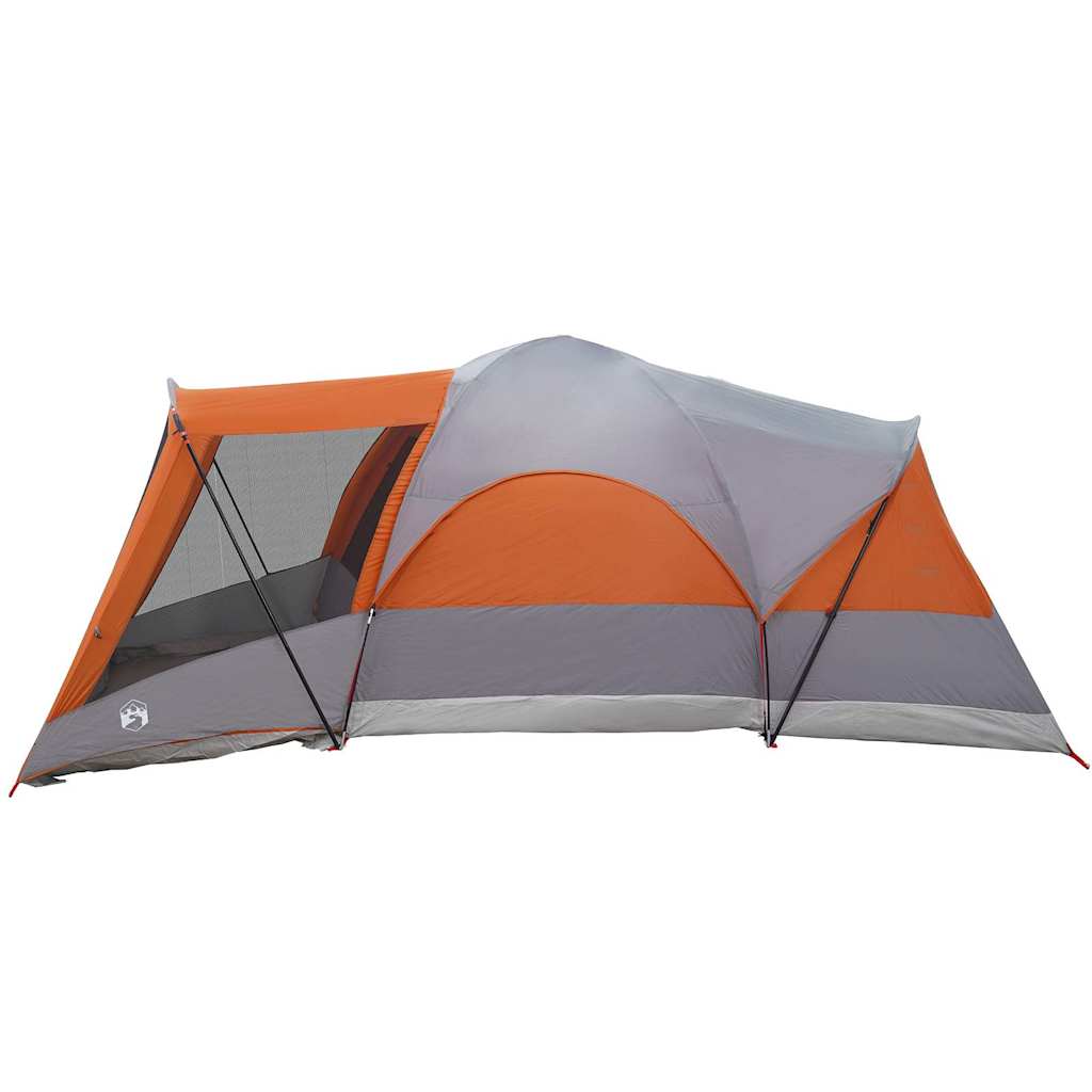 Tunneltent 8-persoons waterdicht grijs en oranje is nu te koop bij PeponiXL, paradijselijk wonen!