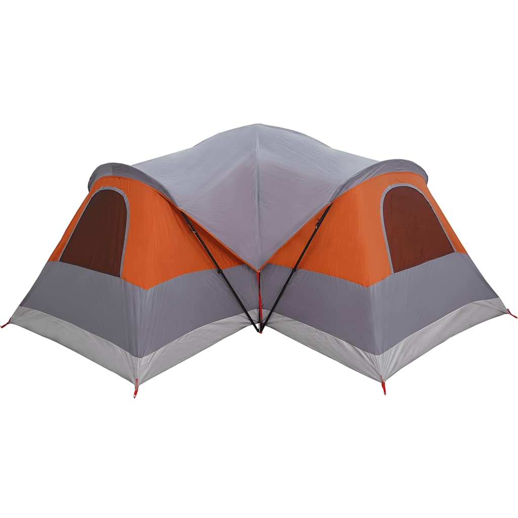 Tunneltent 8-persoons waterdicht grijs en oranje is nu te koop bij PeponiXL, paradijselijk wonen!