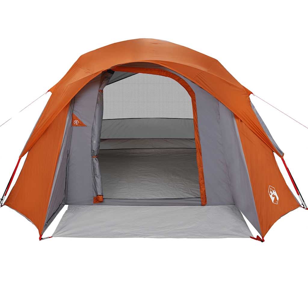 Tent 4-persoons waterdicht grijs en oranje is nu te koop bij PeponiXL, paradijselijk wonen!