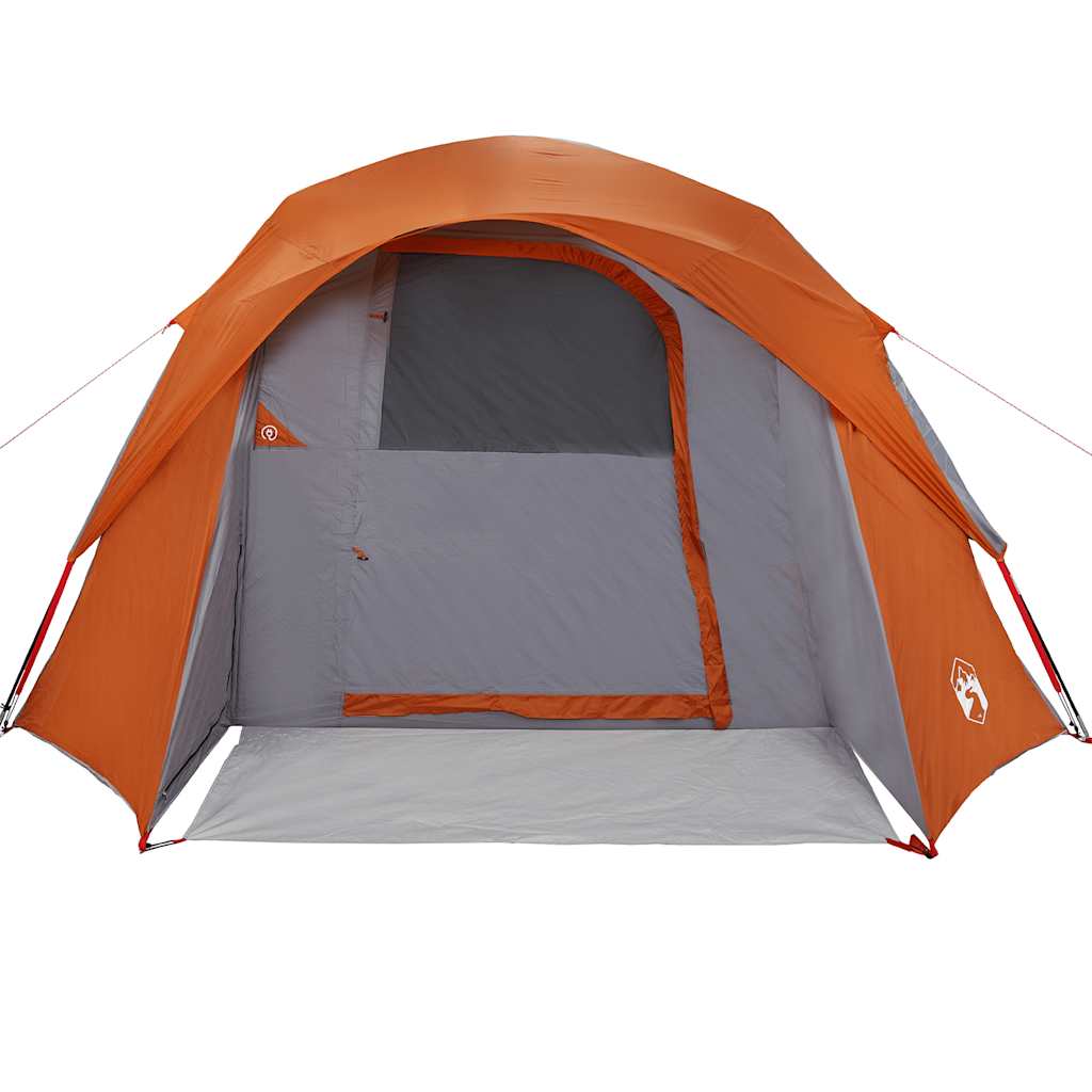 Tent 4-persoons waterdicht grijs en oranje is nu te koop bij PeponiXL, paradijselijk wonen!