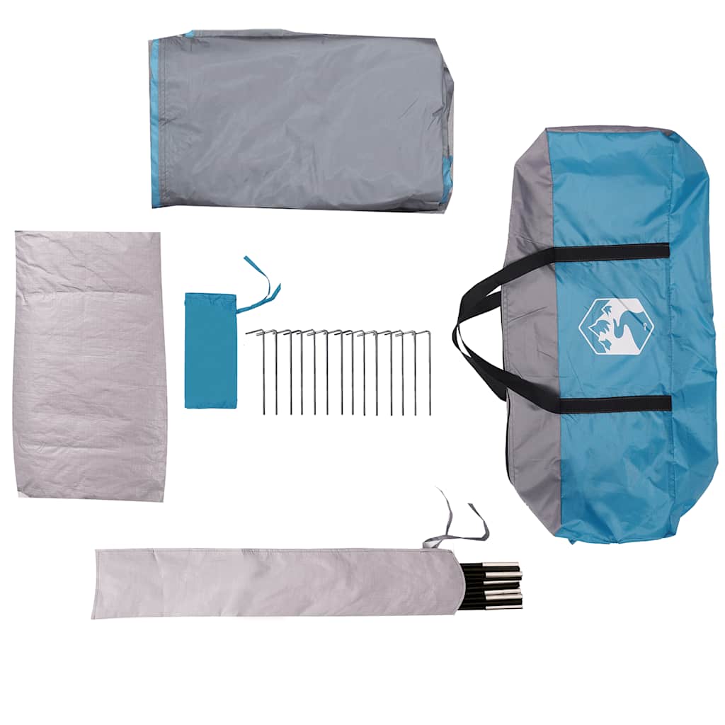 Familietent iglo 6-persoons waterdicht blauw is nu te koop bij PeponiXL, paradijselijk wonen!