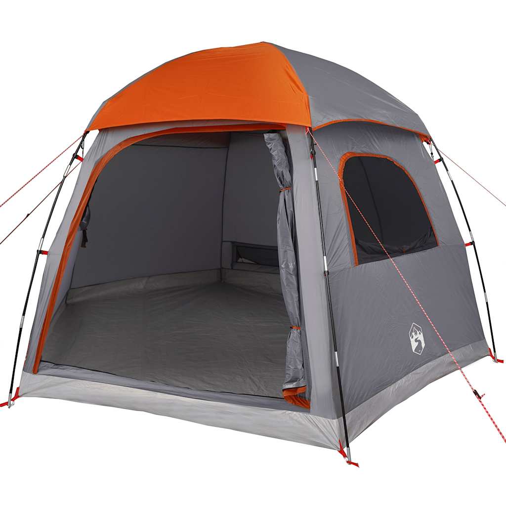 Familietent iglo 6-persoons waterdicht grijs en oranje is nu te koop bij PeponiXL, paradijselijk wonen!
