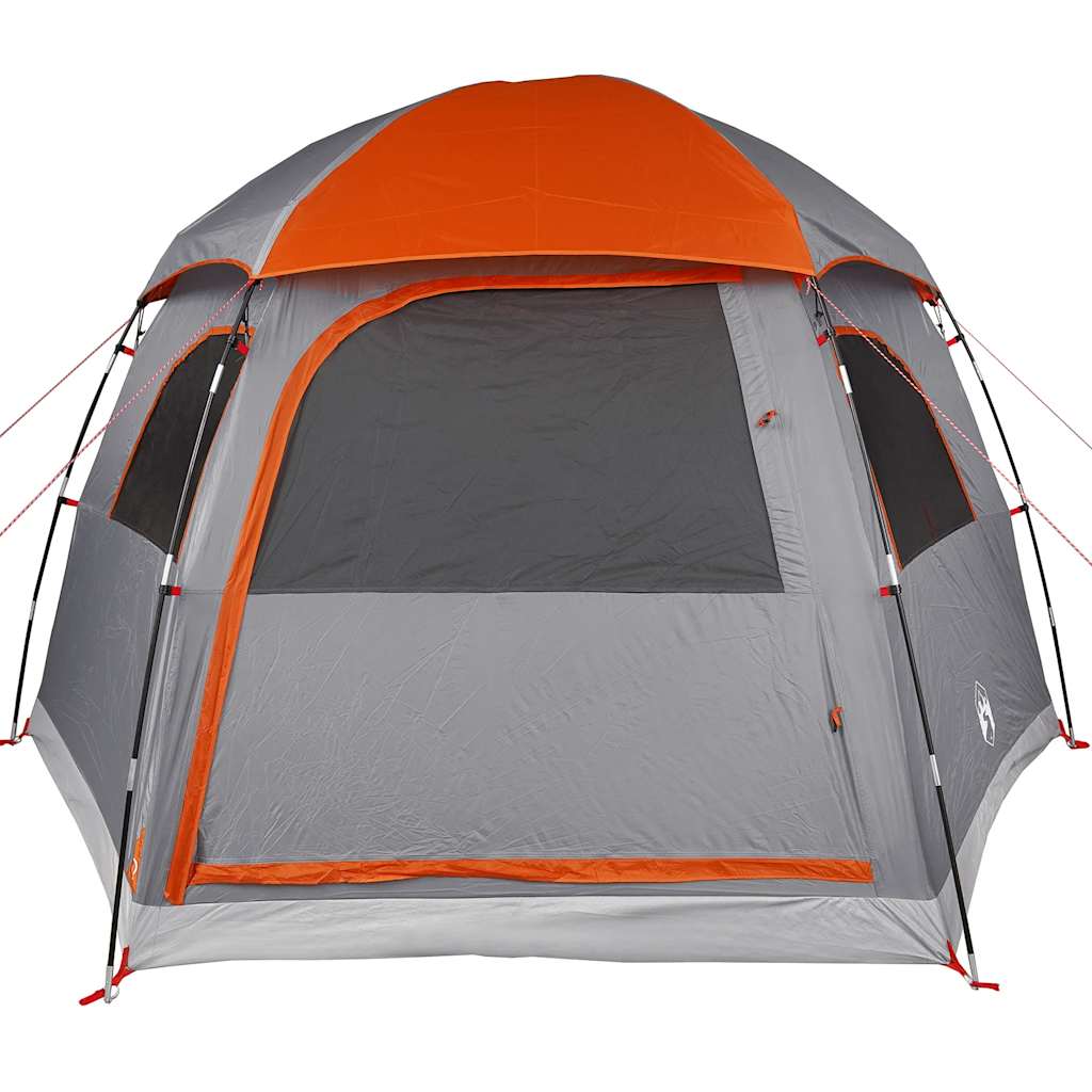 Familietent iglo 6-persoons waterdicht grijs en oranje is nu te koop bij PeponiXL, paradijselijk wonen!