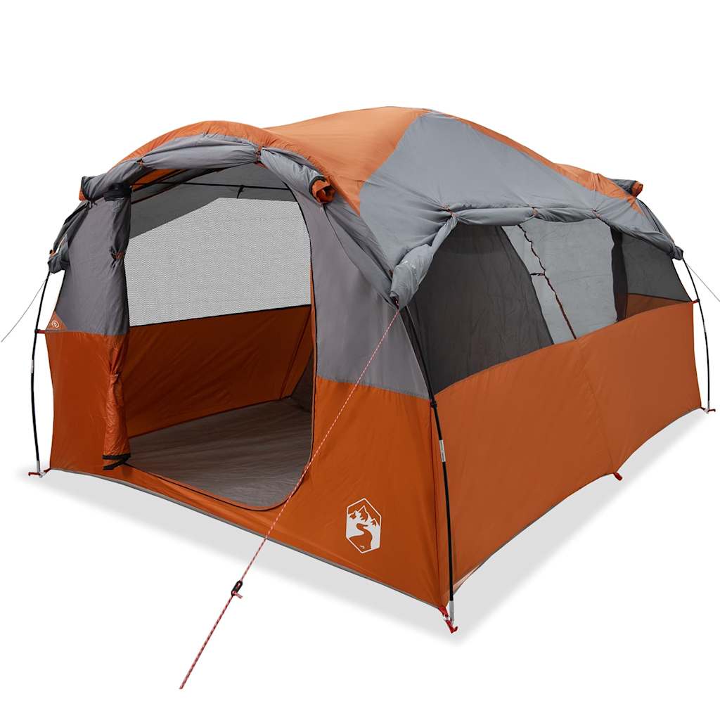 Tunneltent 6-persoons waterdicht grijs en oranje is nu te koop bij PeponiXL, paradijselijk wonen!