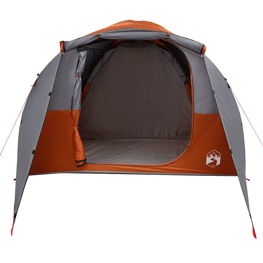 Tunneltent 6-persoons waterdicht grijs en oranje is nu te koop bij PeponiXL, paradijselijk wonen!