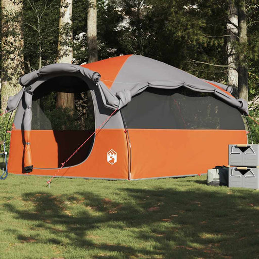 Tunneltent 6-persoons waterdicht grijs en oranje is nu te koop bij PeponiXL, paradijselijk wonen!
