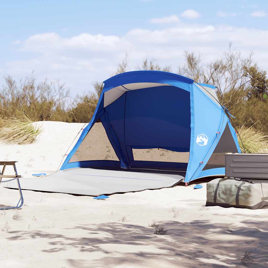 Strandtent 2-persoons waterdicht azuurblauw is nu te koop bij PeponiXL, paradijselijk wonen!