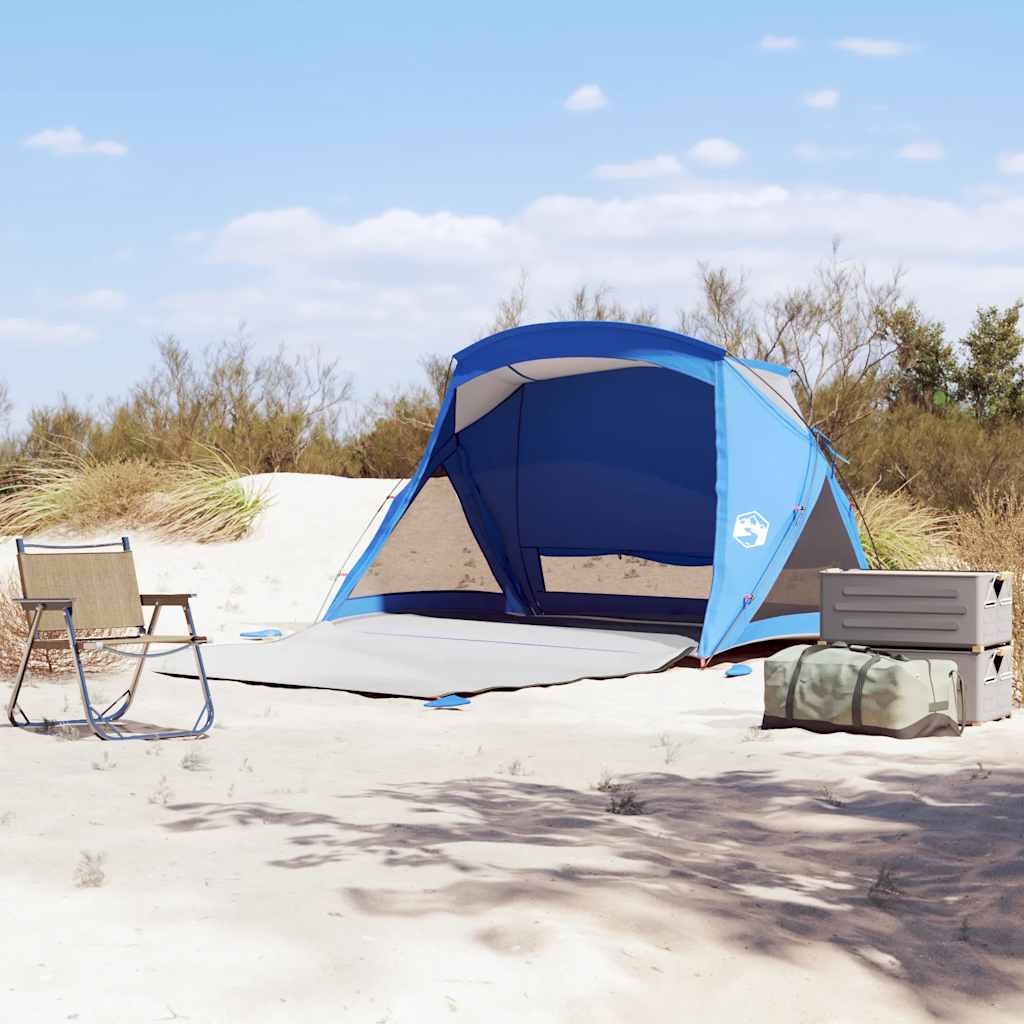 Strandtent 2-persoons waterdicht azuurblauw is nu te koop bij PeponiXL, paradijselijk wonen!