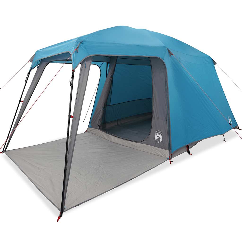 Kampeertent met verandakoepel 5-persoons waterdicht blauw is nu te koop bij PeponiXL, paradijselijk wonen!