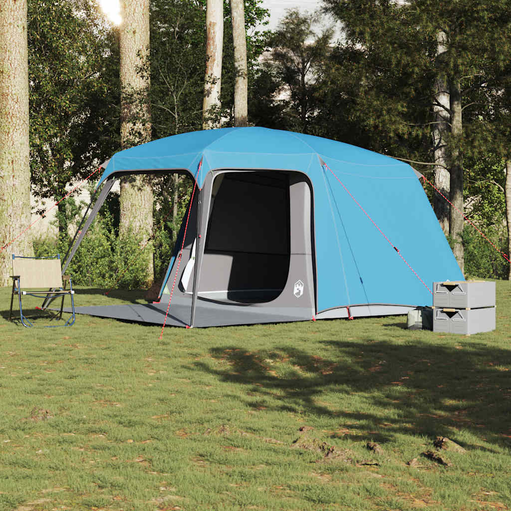 Kampeertent met verandakoepel 5-persoons waterdicht blauw is nu te koop bij PeponiXL, paradijselijk wonen!