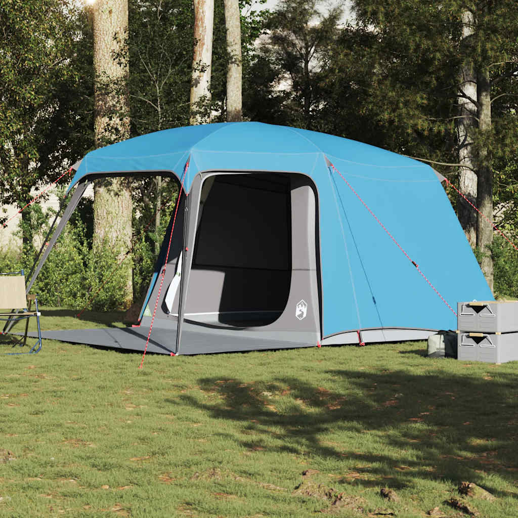 Kampeertent met verandakoepel 5-persoons waterdicht blauw is nu te koop bij PeponiXL, paradijselijk wonen!
