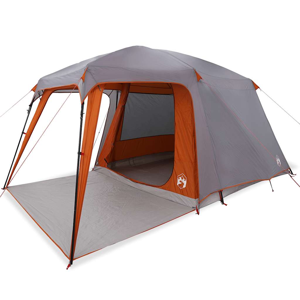 Kampeertent met verandakoepel 5persoons waterdicht grijs oranje is nu te koop bij PeponiXL, paradijselijk wonen!
