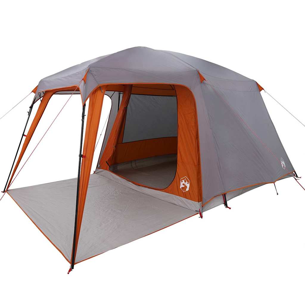 Kampeertent met verandakoepel 5persoons waterdicht grijs oranje is nu te koop bij PeponiXL, paradijselijk wonen!