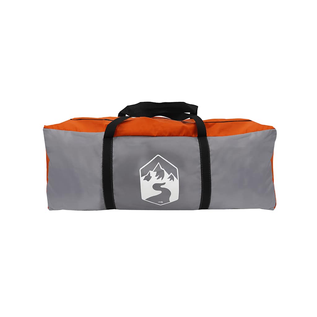 Kampeertent met verandakoepel 5persoons waterdicht grijs oranje is nu te koop bij PeponiXL, paradijselijk wonen!