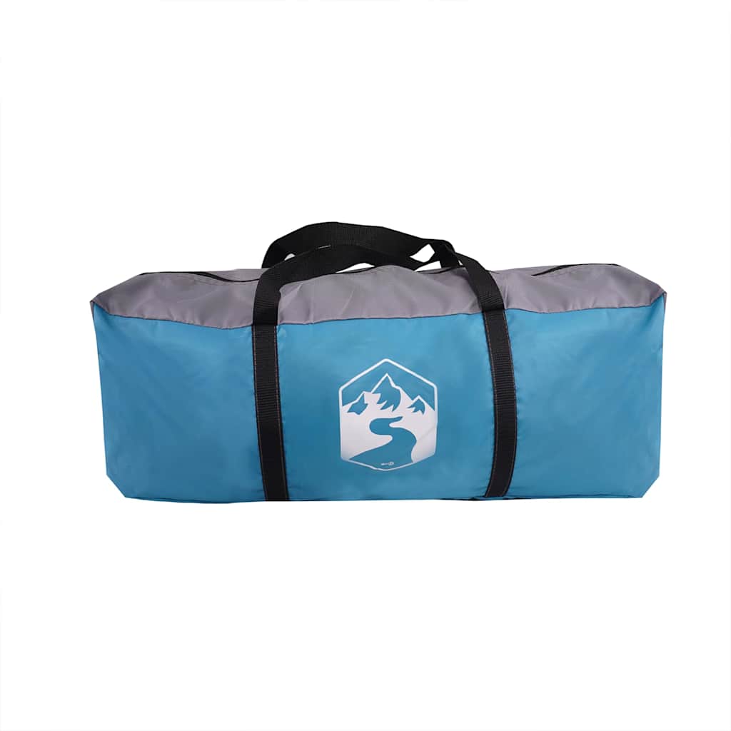 Familietent met verandakoepel 9-persoons waterdicht blauw is nu te koop bij PeponiXL, paradijselijk wonen!