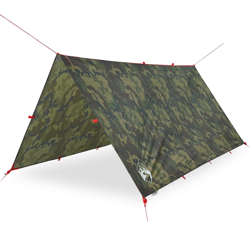 Kampeerluifel waterdicht 306x306 cm camouflage is nu te koop bij PeponiXL, paradijselijk wonen!