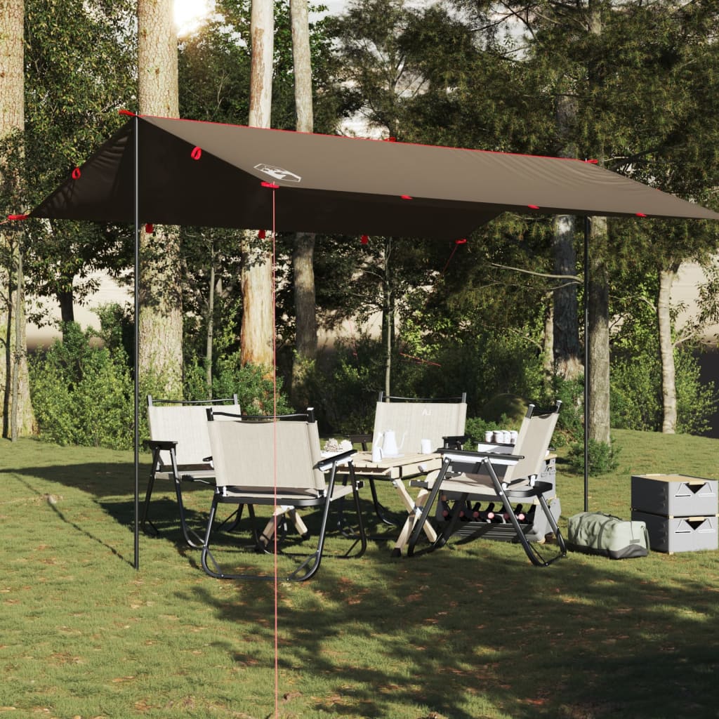 Kampeerluifel waterdicht 406x306 cm bruin is nu te koop bij PeponiXL, paradijselijk wonen!