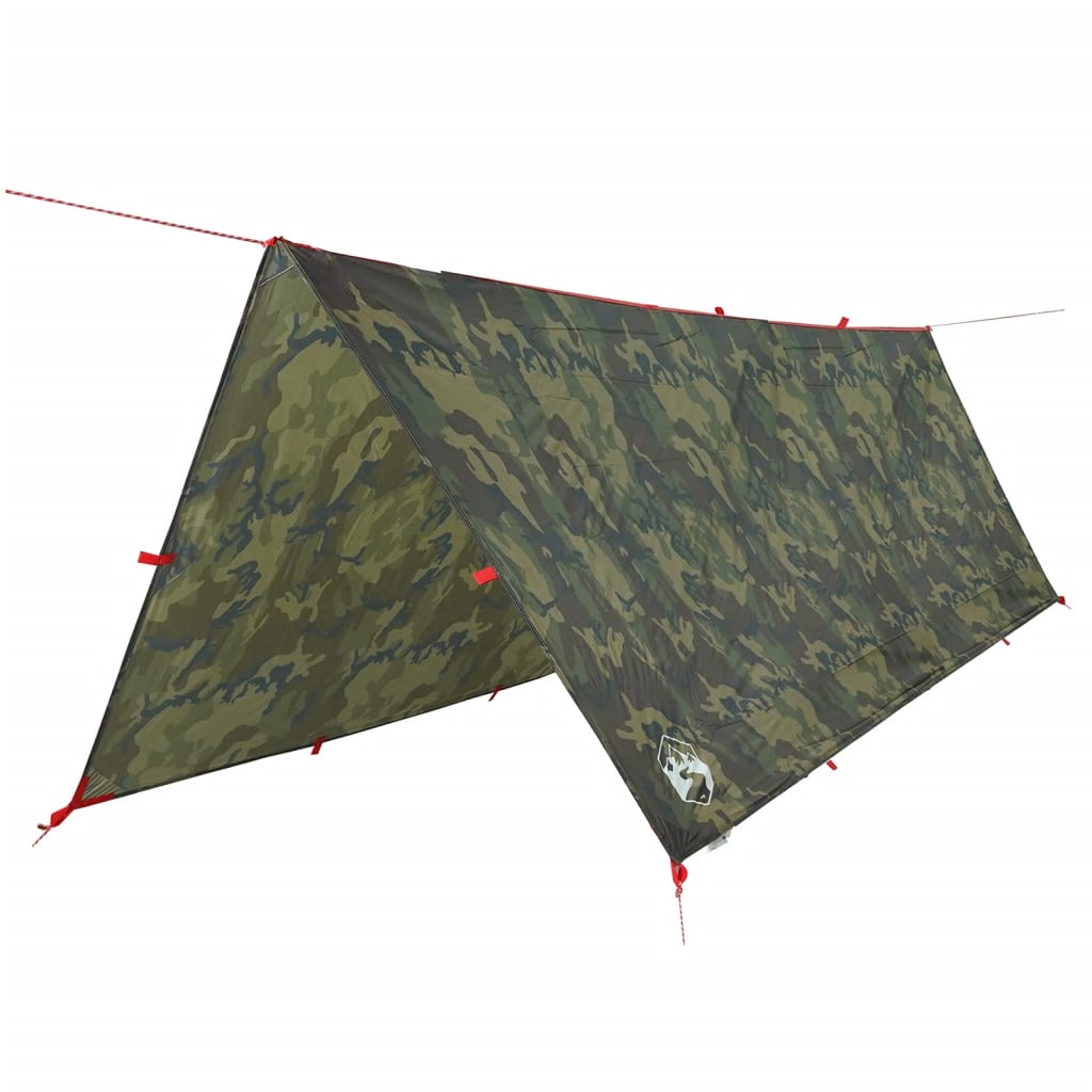 Kampeerluifel waterdicht 406x306 cm camouflage is nu te koop bij PeponiXL, paradijselijk wonen!