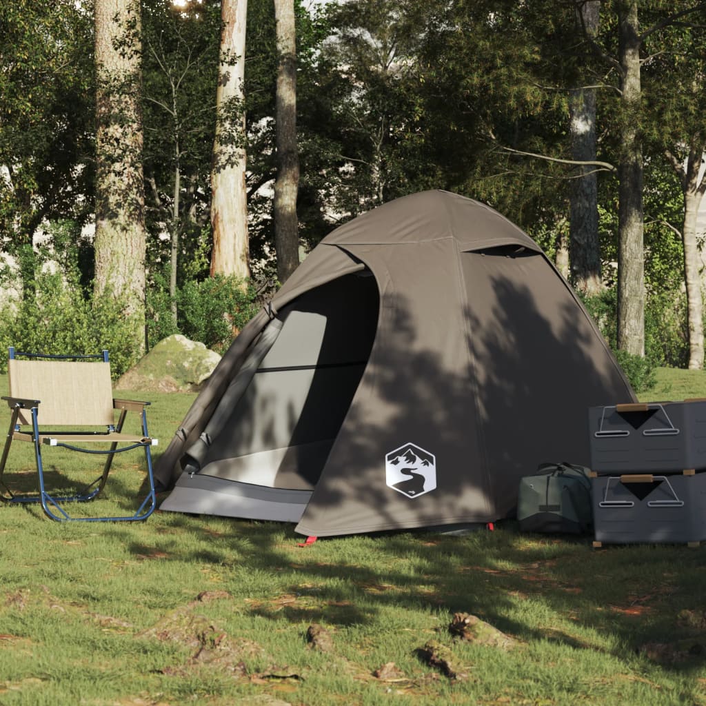 Koepeltent 2-persoons waterdicht bruin is nu te koop bij PeponiXL, paradijselijk wonen!