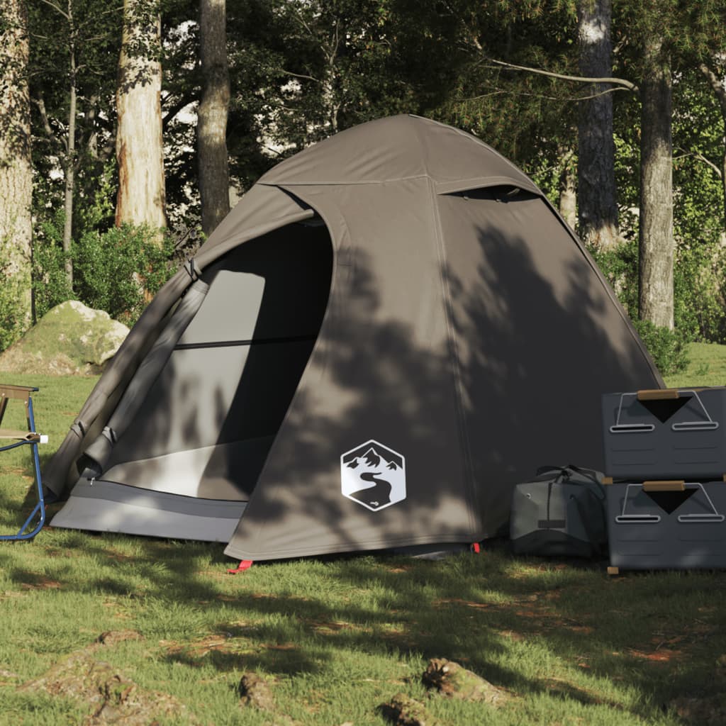 Koepeltent 2-persoons waterdicht bruin is nu te koop bij PeponiXL, paradijselijk wonen!