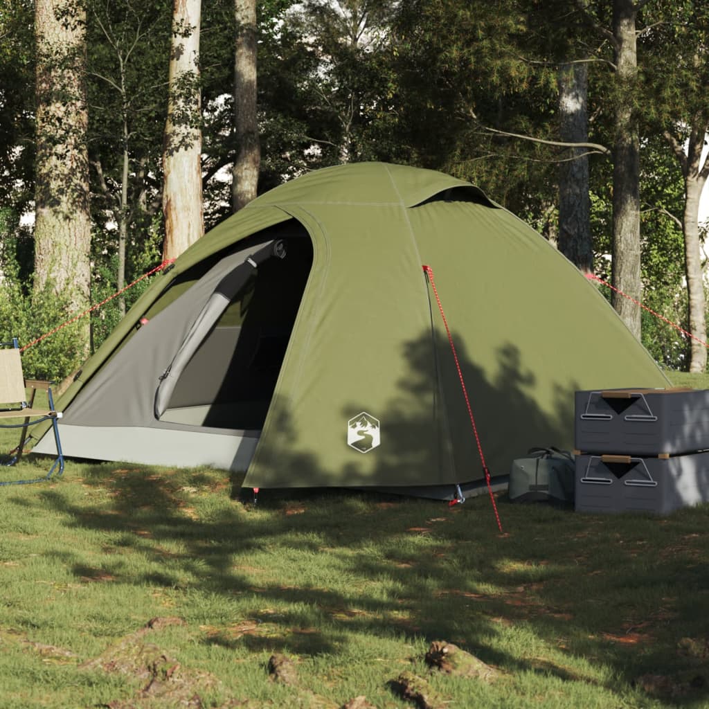 Koepeltent 3-persoons waterdicht olijfgroen is nu te koop bij PeponiXL, paradijselijk wonen!