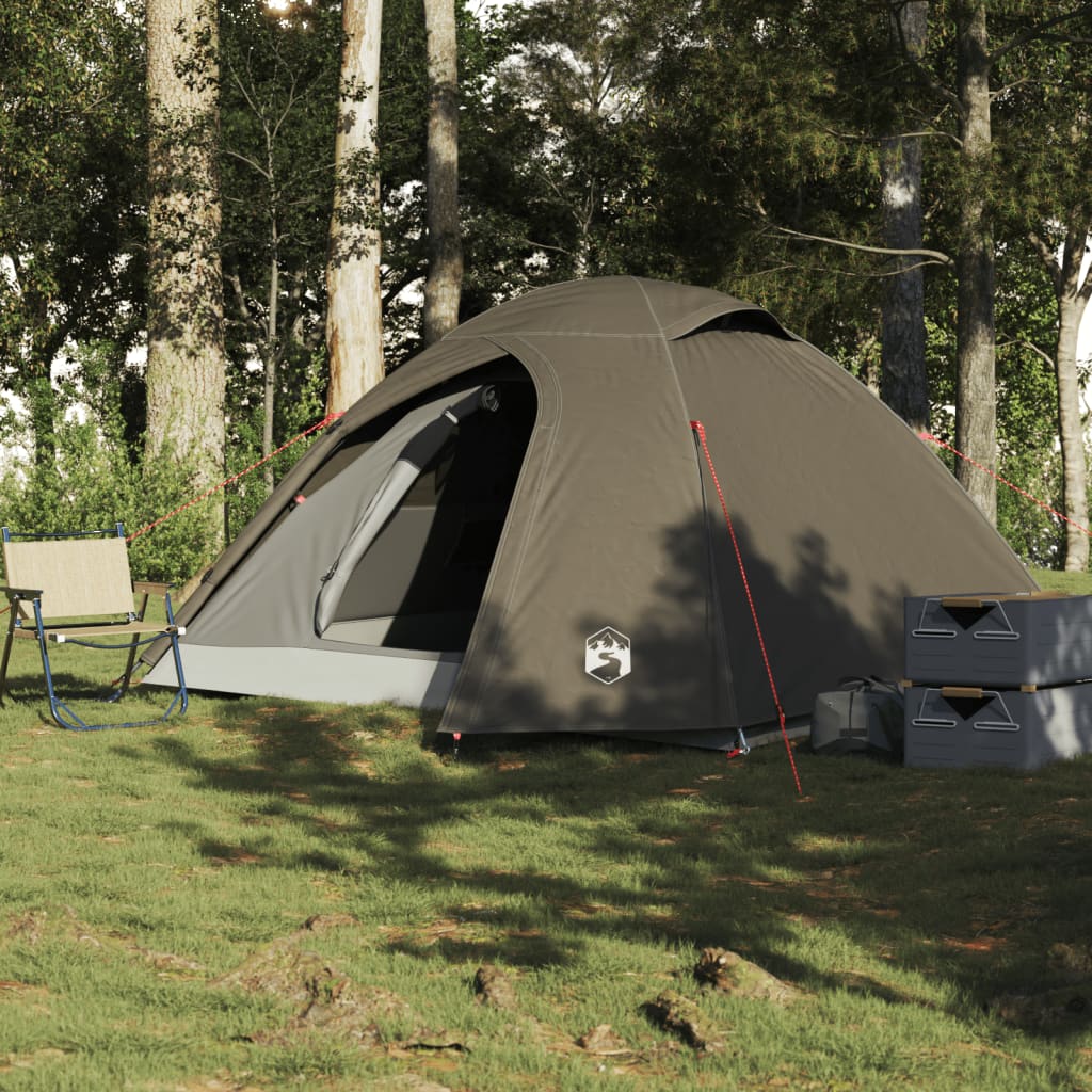 Koepeltent 3-persoons waterdicht bruin is nu te koop bij PeponiXL, paradijselijk wonen!