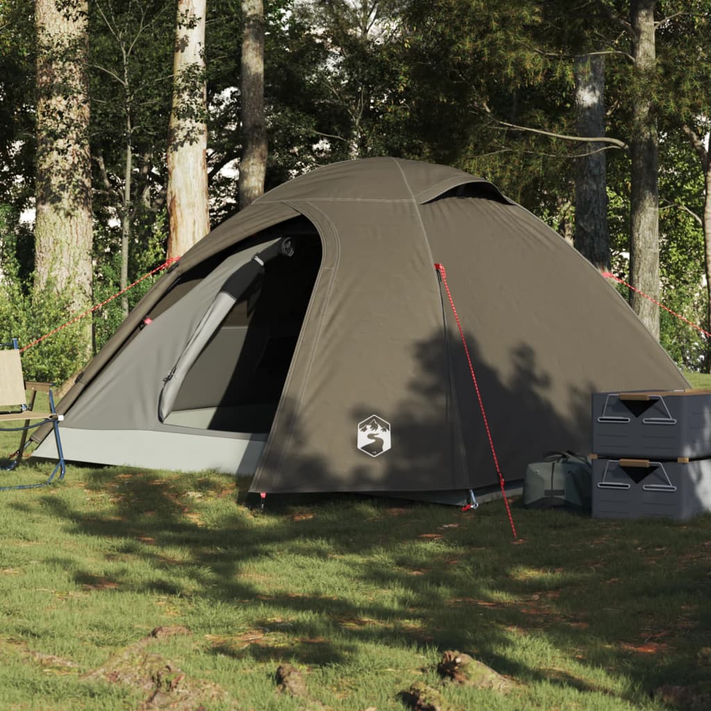 Koepeltent 3-persoons waterdicht bruin is nu te koop bij PeponiXL, paradijselijk wonen!