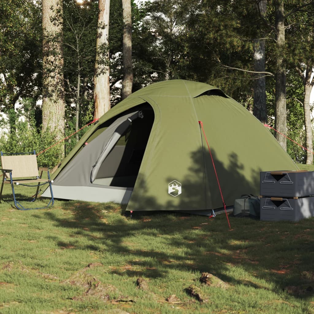 Koepeltent 4-persoons waterdicht olijfgroen is nu te koop bij PeponiXL, paradijselijk wonen!