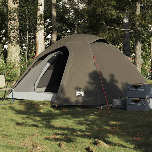 Koepeltent 4-persoons waterdicht bruin is nu te koop bij PeponiXL, paradijselijk wonen!