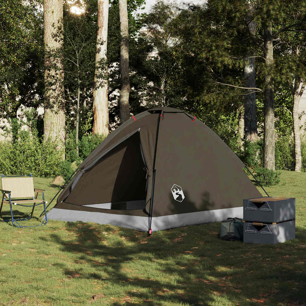Koepeltent 4-persoons waterdicht bruin is nu te koop bij PeponiXL, paradijselijk wonen!