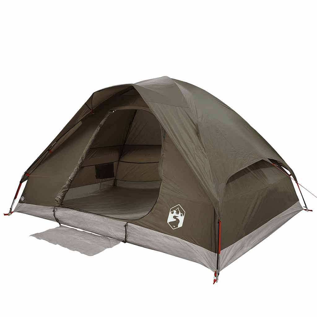 Koepeltent 4-persoons waterdicht bruin is nu te koop bij PeponiXL, paradijselijk wonen!